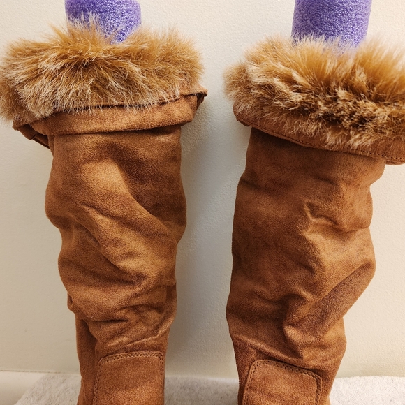 Womens New Attitude Tall Boots with faux fur size 8 - Picture 8 of 14